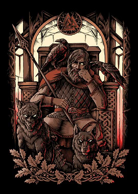 Valhalla Odin Norse Pagan