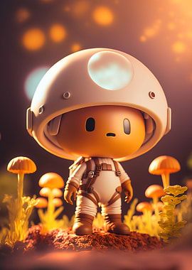 Cute Astronaut Monster