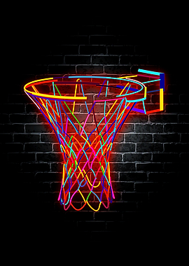 Basketball Neon Sport