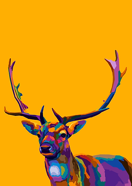 Deer Pop art