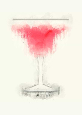 Cocktail Watercolor