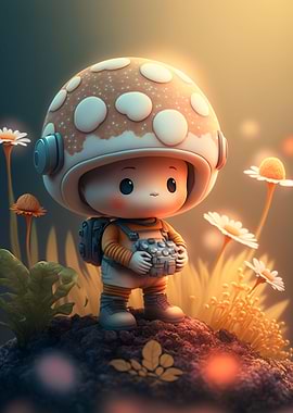 Cute Astronaut Monster