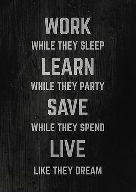 Work Learn Save Live