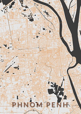 Phnom Penh Cambodia Map