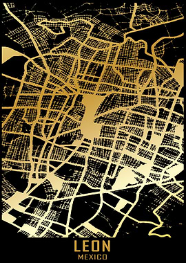 Leon Mexico City Map