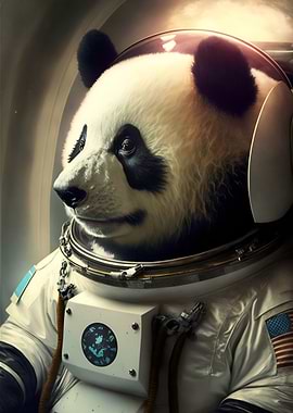 Panda astronout