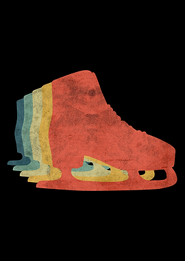Ice Skate Retro Vintage