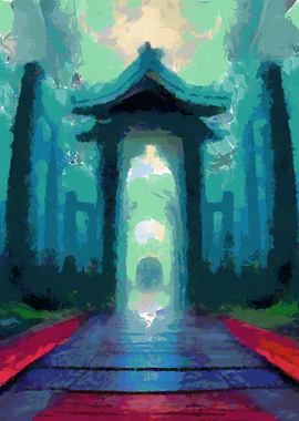 Japanese fantasy gate