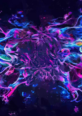 Purple blue abstract