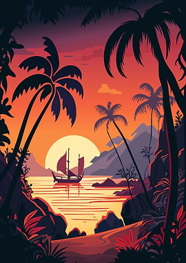 Caribbean sunset