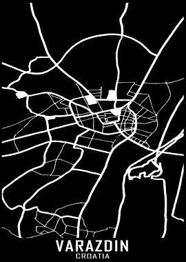 Varazdin Croatia City Map