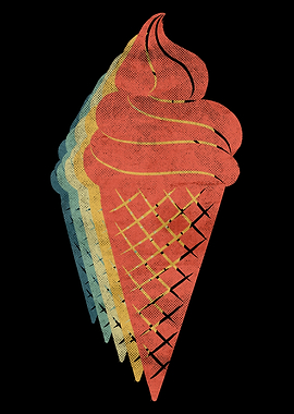 Ice Cream Cone Retro
