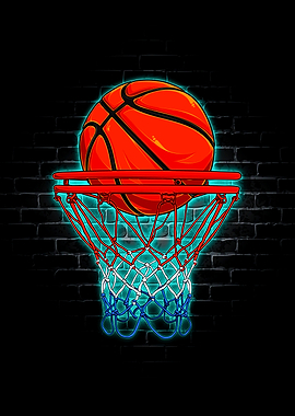Basketball Neon Sport