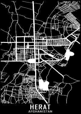 Herat Afghanistan City Map