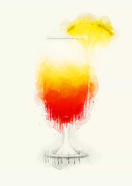 Cocktail Watercolor