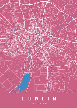 LUBLIN Map POLAND
