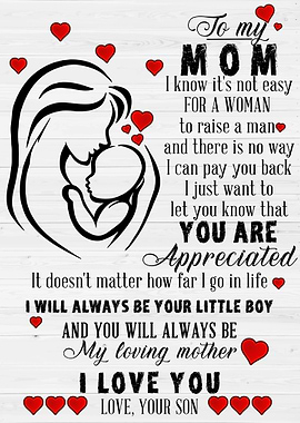 To My Mom Son To Mom