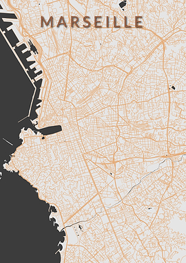 Marseille France Map