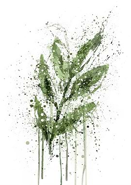 Botanical Green Leaf