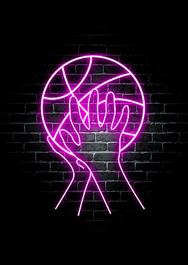 Basketball Neon Sport