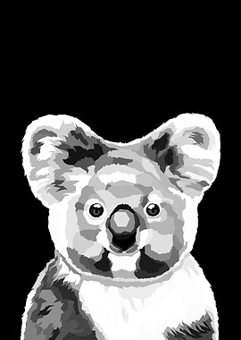 Koala Black and white