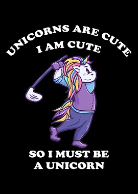 Cool unicorn golf golf cou