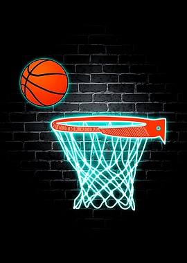 Basketball Neon Sport