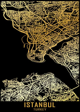 Istanbul Turkey City Map