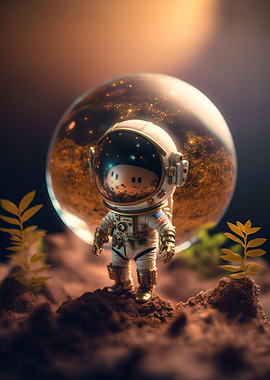 Cute Astronaut Monster