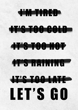 Lets Go No Excuses Gym