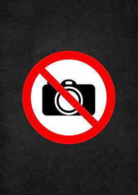 no cmaera warning sign