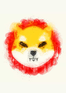 Shiba Inu Watercolor