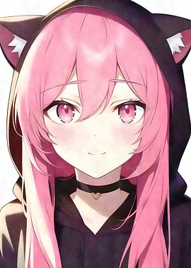 Neko Anime Watercolor