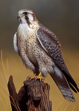 Prairie Falcon Oil Paint