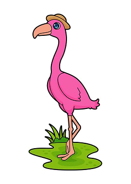 Flamingo Pensioner Hat