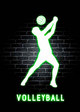 Volleyball Neon Sports
