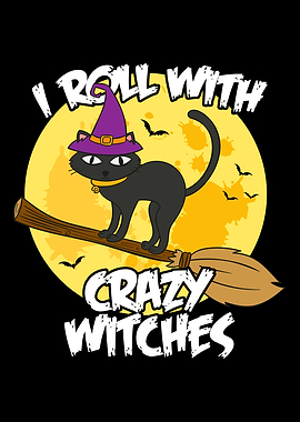 Cute Cat I Roll With Crazy