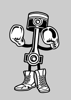 boxer piston cartoon