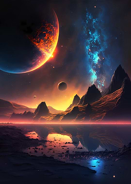 Dawn of Space Landscape