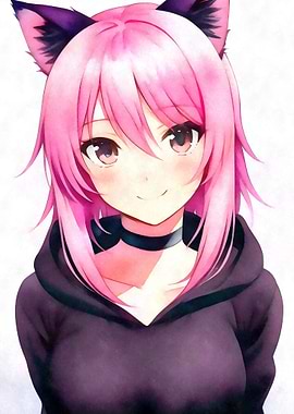 Anime Nekomimi Watercolor