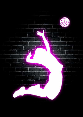 Volleyball Neon Sports