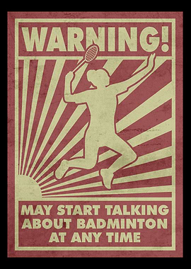 Badminton Girl Warning