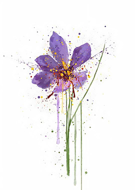 Botanical Flower Saffron