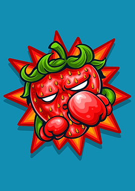 Strawberry punch mascot