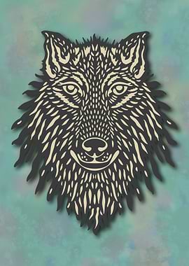 Beautiful Wolf Face