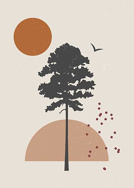 Abstract Nature Boho Art