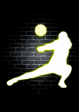 Volleyball Neon Sports