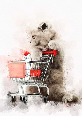 Cute Cat Watercolor