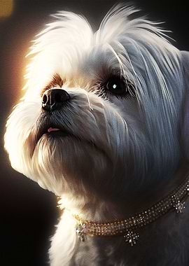 Portrait White Dog