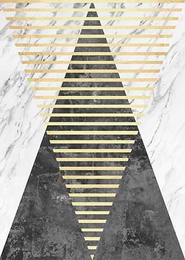 Marble and gold art 3